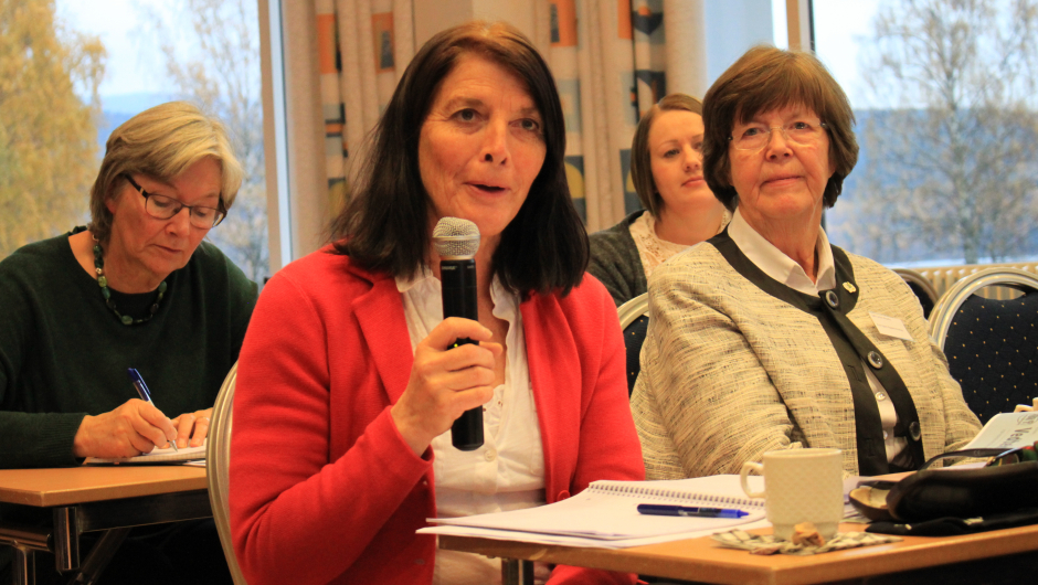 Liv Grøtte, første vara til sentralstyret i Norges Bygdekvinnelag. Foto: Helle Cecilie Berger. Liv Grøtte, første vara til sentralstyret i Norges Bygdekvinnelag. Foto: Helle Cecilie Berger.
