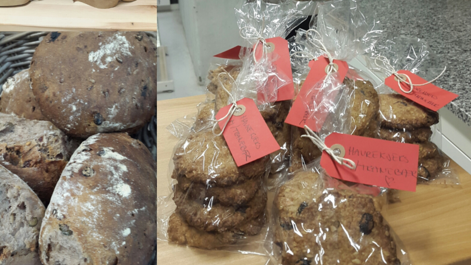 Noen av baksten du kan kjøpe i butikken til Brødskreppa. Foto: Brødskreppa. Foto: Privat. Noen av baksten du kan kjøpe i butikken til Brødskreppa. Foto: Brødskreppa.