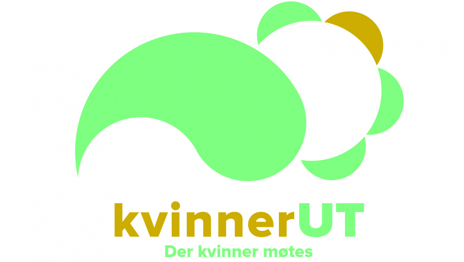 Her er logoen til prosjektet kvinnerUT - der kvinner møtes. Foto: Marianne Vangsøy.