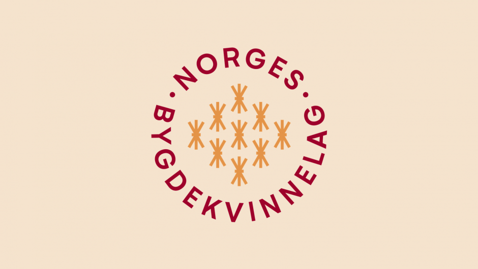 Norges Bygdekvinnelags logo på lys bakgrunn
