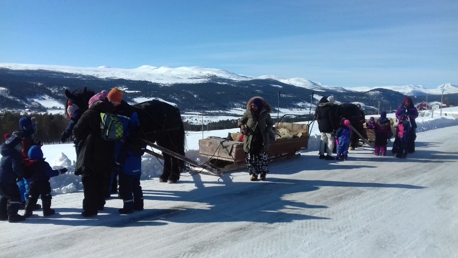 Sledetur med Øvre Folldal Bygdekvinnelag. Foto: Øvre Folldal Bygdekvinnelag. Sledetur med Øvre Folldal Bygdekvinnelag. Foto: Øvre Folldal Bygdekvinnelag.