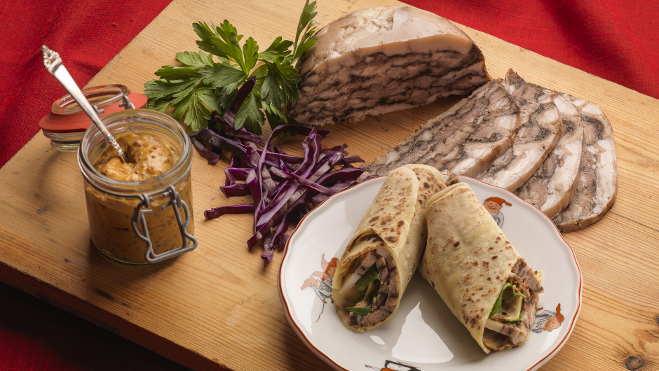 Wrap med ribbesylte. Foto: Anders Henriksen.