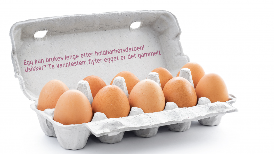 Norske egg kan halde seg friske og gode i månedsvis om dei vert oppbevart i kjøleskåpet. 