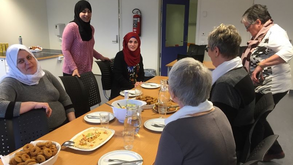 Felles måltid etterpå.