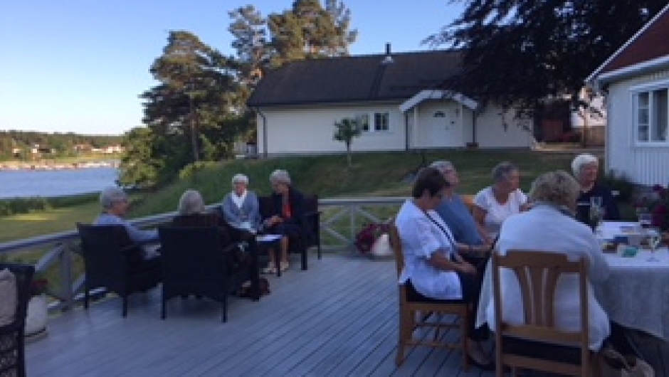 Romslig terasse med hjertevarme