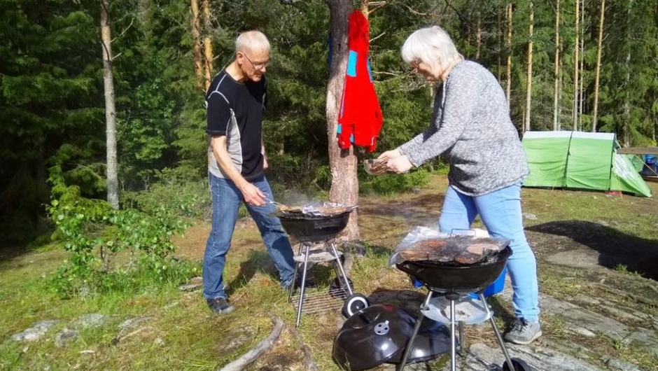 Kveldsmat på grill Kveldsmat på grill