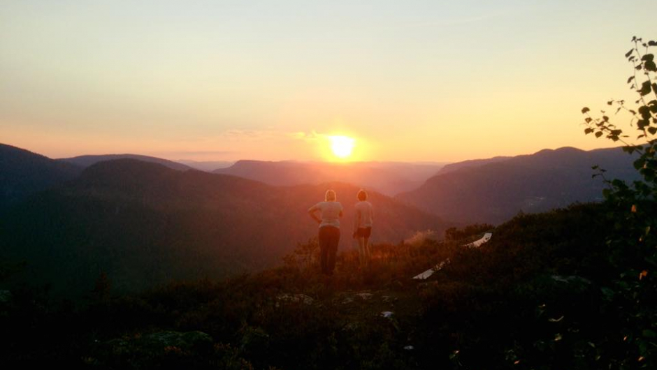 Solnedgang. Solnedgang.