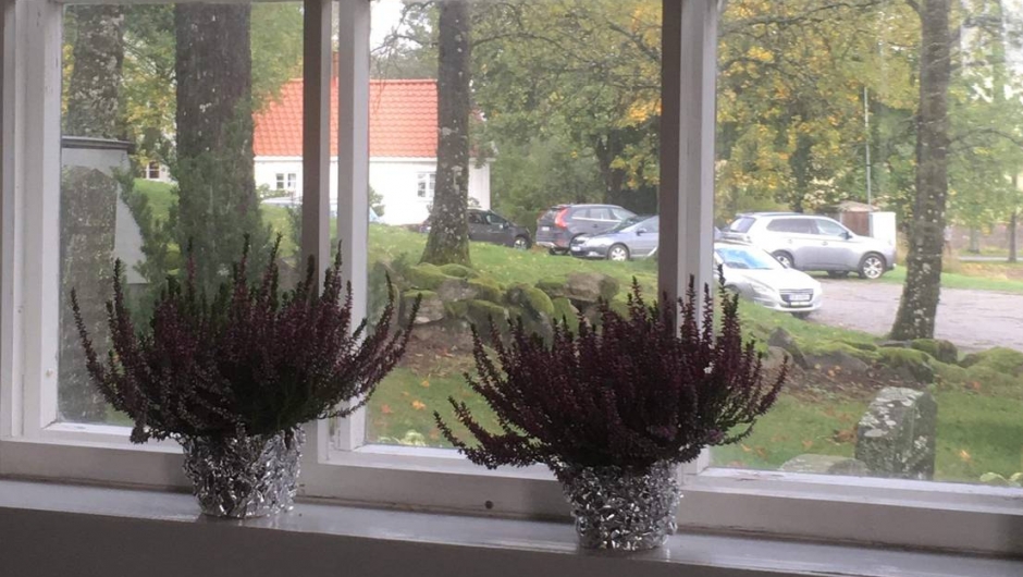 Høstlyng i vinduene Høstlyng i vinduene