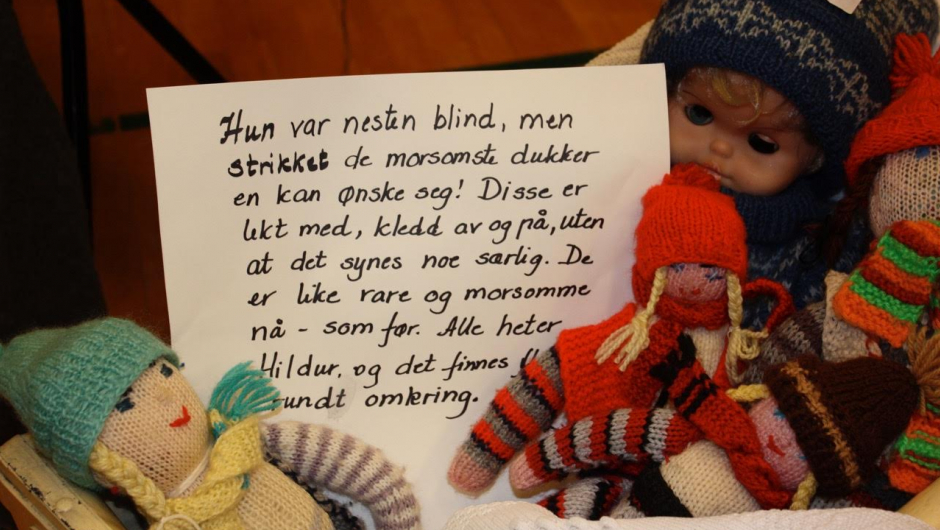 Fra temautstilling "Strikking gjennom tidene" Fra temautstilling "Strikking gjennom tidene"