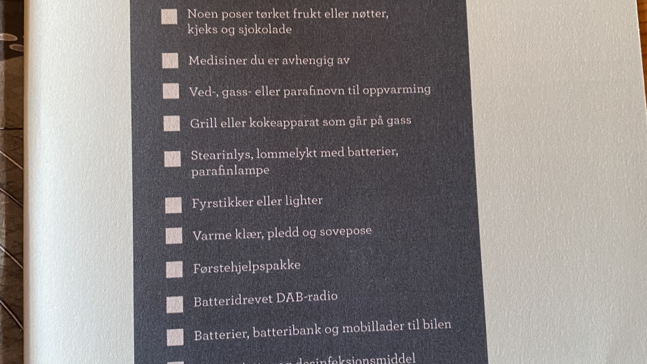 Hva som er lurt å i beredskap hjemme Hva som er lurt å i beredskap hjemme