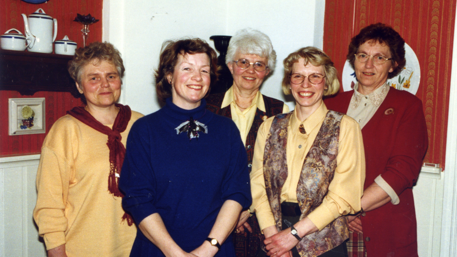 Styret i jubileumsåret: Bjørg Kalager, Marianne Løchen, Ellen-Marie Rønningen , Anne K Auen og Anne-Lise Rustad