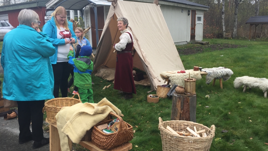 Vikingene i hagen var populære Vikingene i hagen var populære