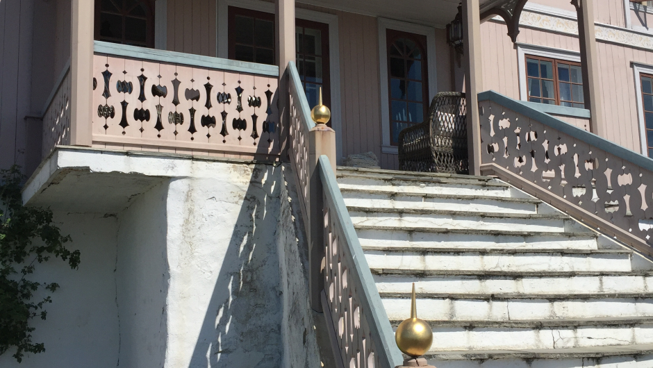 Trapproppgang til huset