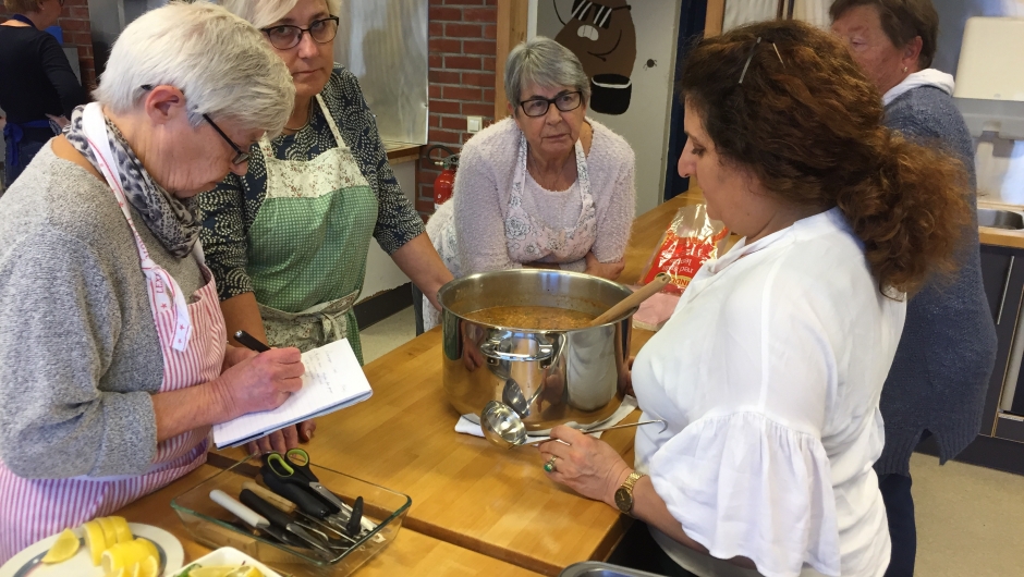 Oppskrifter skrives ned