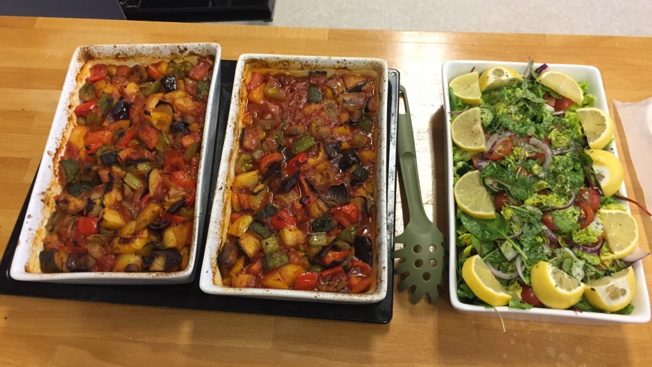 Ratatouille og salat