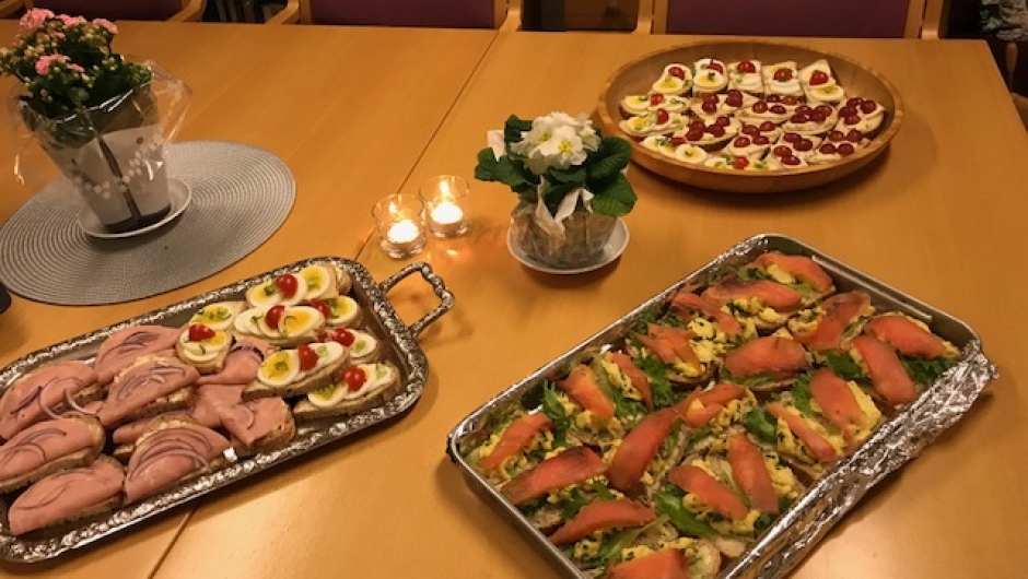 Lekker påsmurt mat.