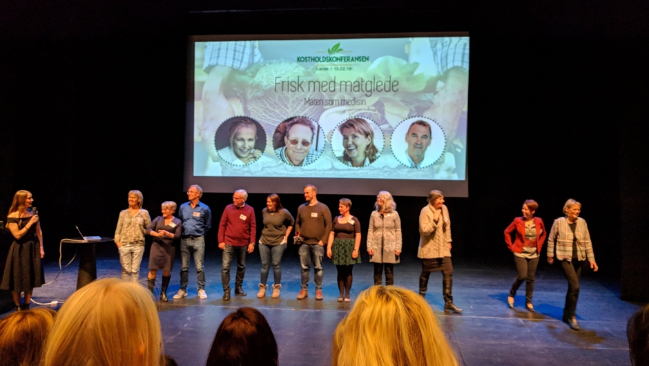 En flott gjeng frivillige fra Kostreform som hadde fått dette til