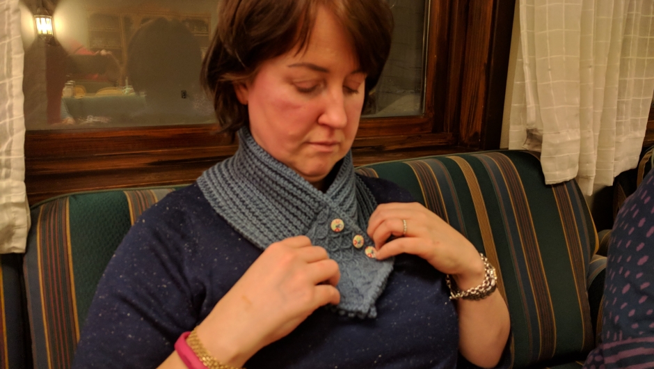 Fornøyd vinner: Lene Bråtejordet vant halsen som Rita hadde strikket