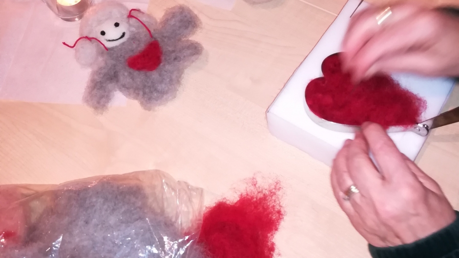 Ullhjerte i form. Foto IS Ullhjerte i form. Foto IS