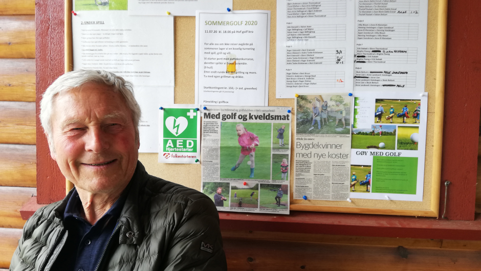 Jens Sundby, primus motor på golfbanen Jens Sundby, primus motor på golfbanen