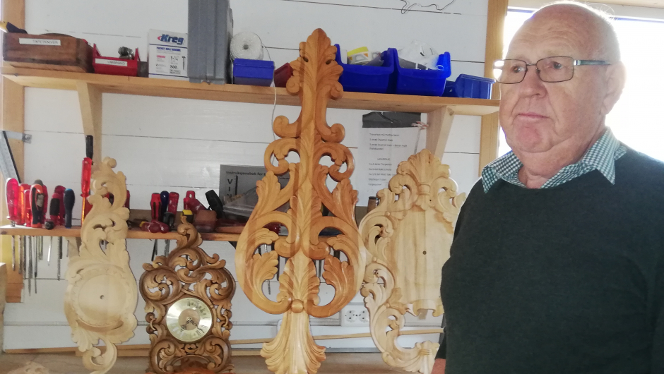 Treskjærerverkstedet til Jan Henrik Martinsen, Tones far), var en opplevelse Treskjærerverkstedet til Jan Henrik Martinsen, Tones far), var en opplevelse