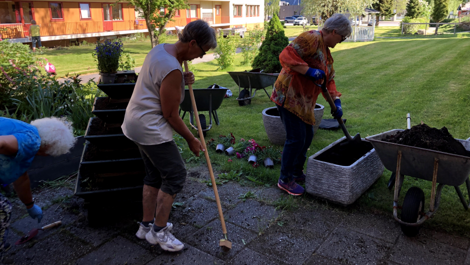 Stor aktivitet i 25 grader og sol. Stor aktivitet i 25 grader og sol.