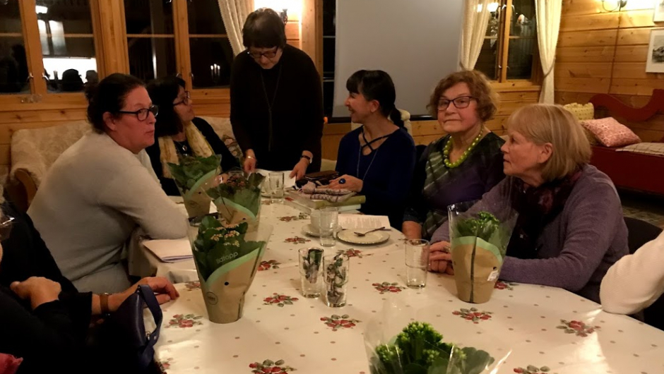 Her er trekking av årer i full gang. Her er trekking av årer i full gang.