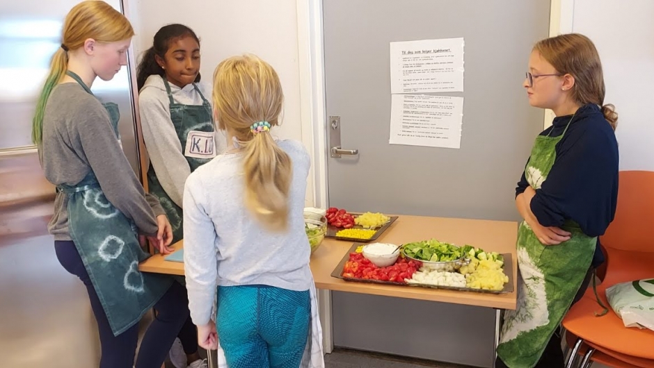 Salaten er klar! Salaten er klar!