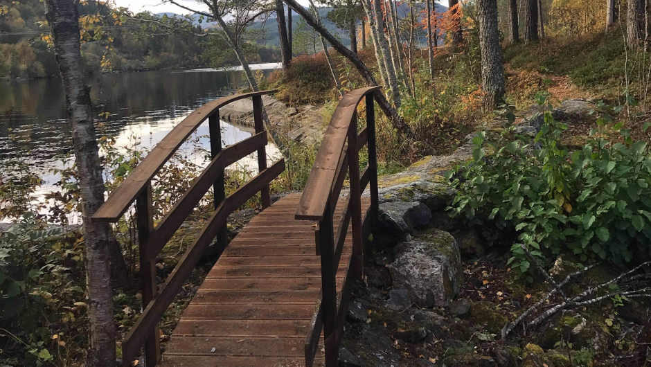 Lita trebru ved Storberget Lita trebru ved Storberget