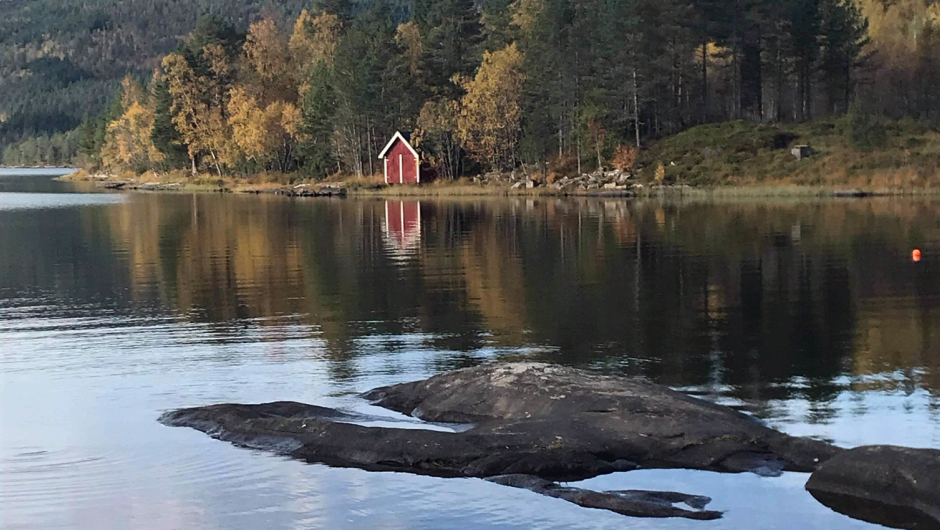 Utsikt fra badeplassen Utsikt fra badeplassen