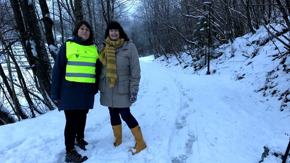 To blide damer på Bedringens veg! To blide damer på Bedringens veg!