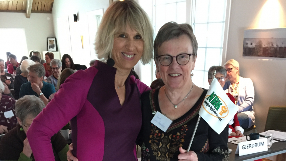 Vigdis Jordal sammen fylkesleder Ingrid Grene Henriksen Vigdis Jordal sammen fylkesleder Ingrid Grene Henriksen