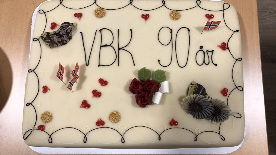 Flott jubileumskake.