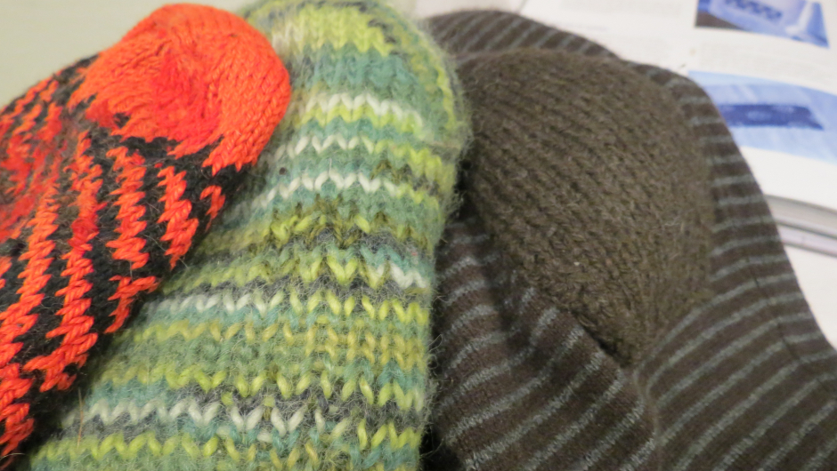 Stopping - og lapping med selvstrikket lapp