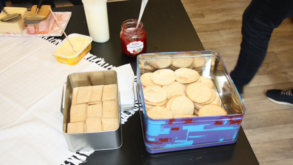 Kjeks laga av byggmjøl