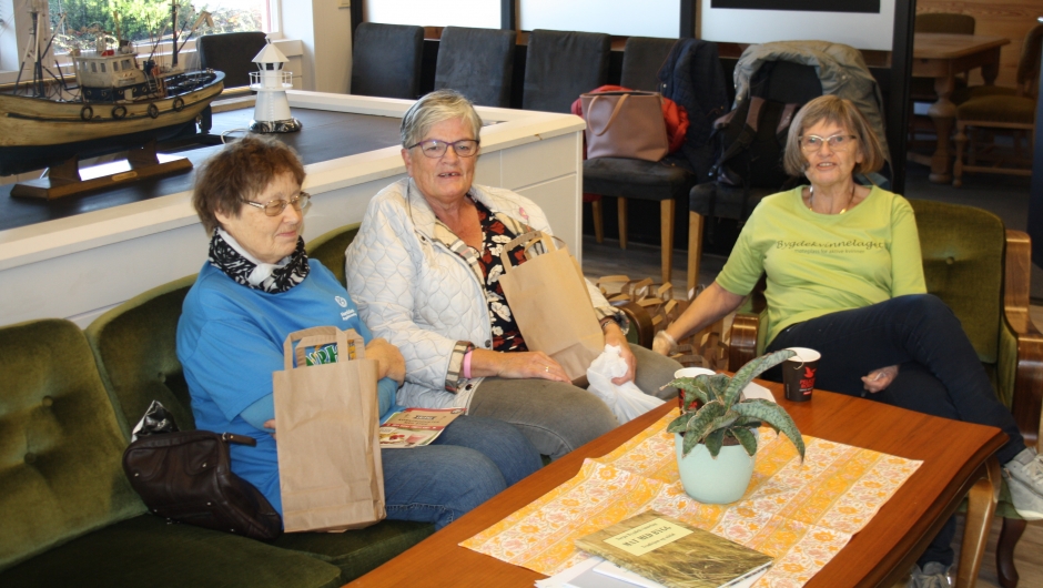 Solveig Rimbereid, Laila Vad Strand og Kjellfrid Bremskau.