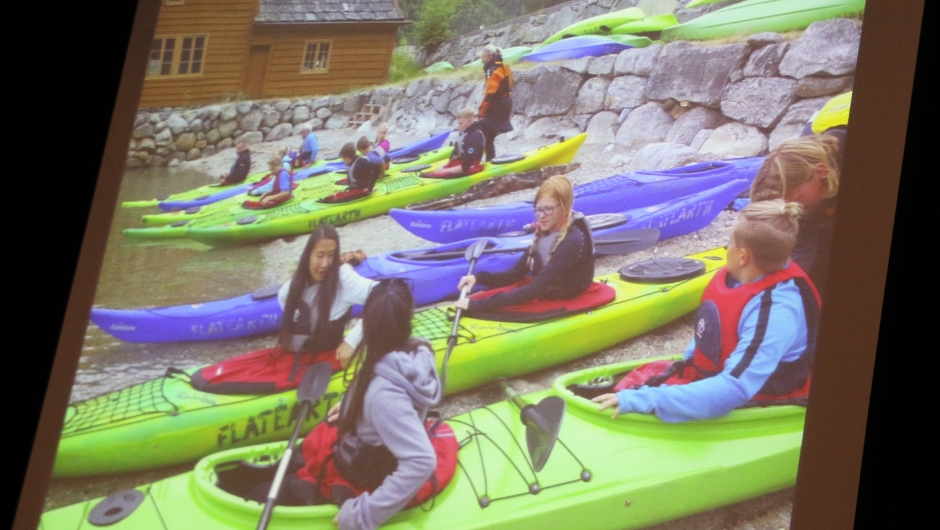 Bygda i bevegelse ,kanotur i Eidfjord. foto av foto.Foto Bjørg