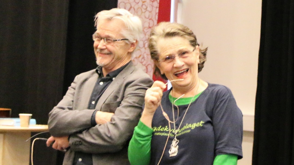 Alle var i perlehumør ! En fantastisk streif med dyktige bygdekvinner.Foto Bjørg