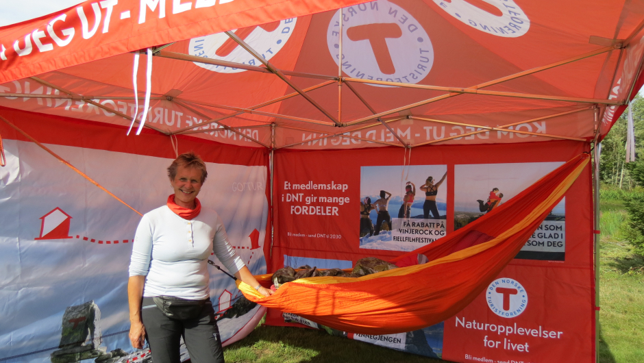 Og Sigrid Lian kom rett fra Hengekøyefestivalen