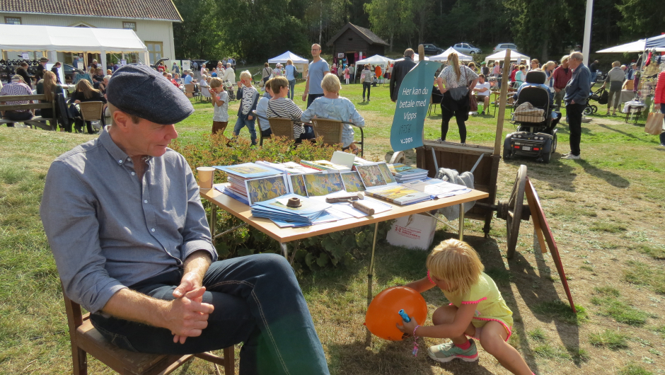 Terje Endresen får ballongbesøk