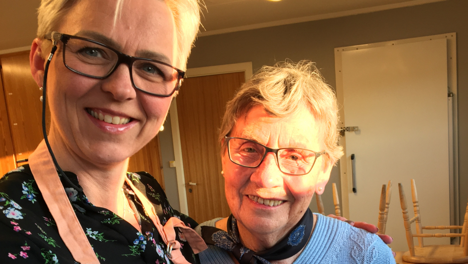 Grethe og Liv er blide damer Grethe og Liv