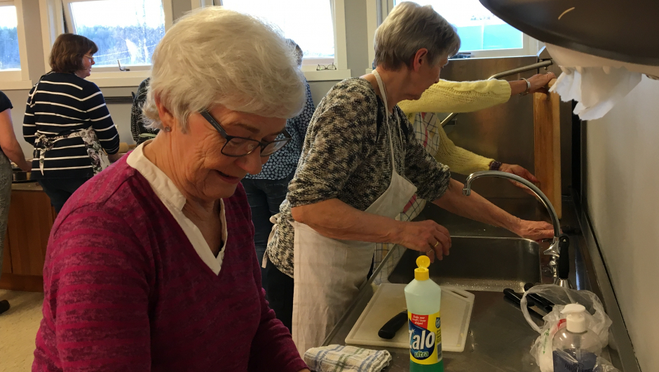 Og så må det vaskes opp