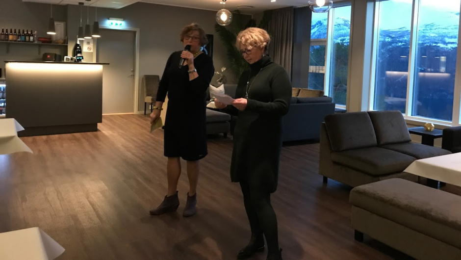 Solveig og Nelly orienterer om prosjekt " Skulefrukost!"