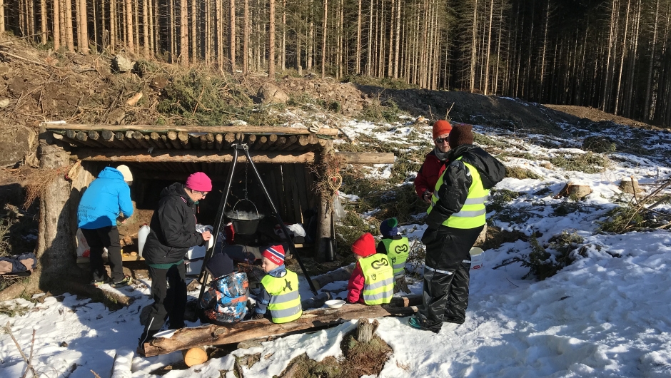 En kald, men solfylt formiddag En kald, men solfylt formiddag