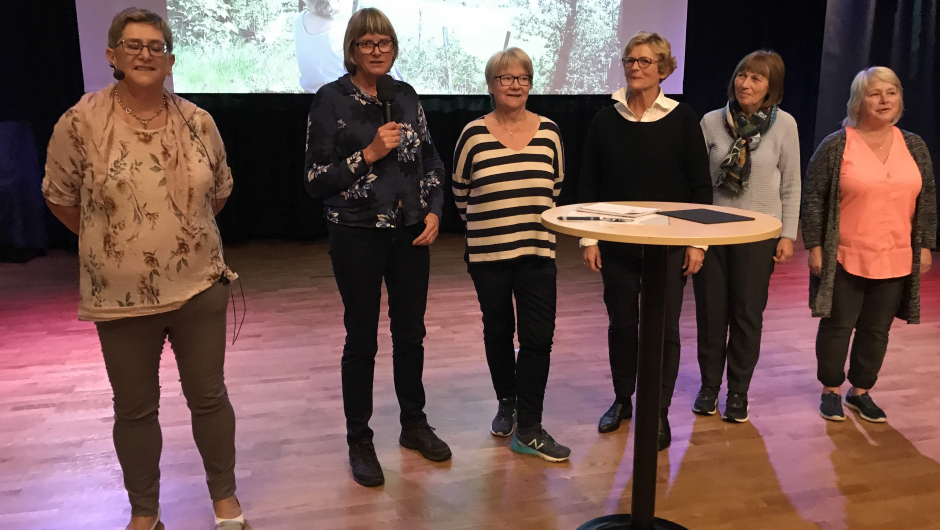 Monika Frisvold Vågan, leiar i fylkeslaget, og resten av styret. Monika Frisvold Vågan, leiar i fylkeslaget, og resten av styret.