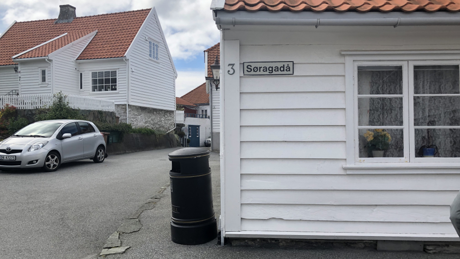Små gater og hus i gamlebyen.