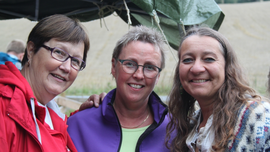 May fra Røde Kors, Inger fra RBK og Steffi fra Buketten