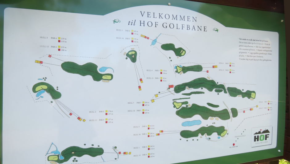 Hof Golfbanedrift Storeng - 9 hulls bane Hof Golfbanedrift Storeng - 9 hulls bane