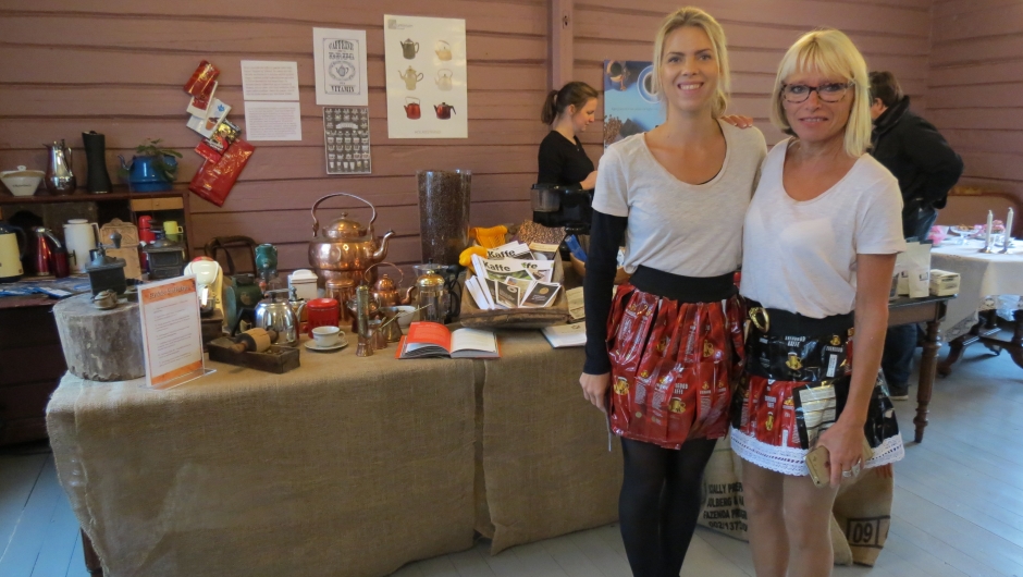 Skjørt av kaffeposer - eget design