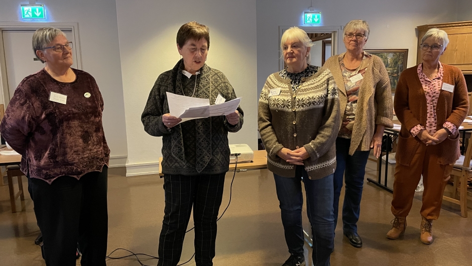 Presentasjon_3 av gruppesvar. Til v. lagsleder i Blaker, Jorid Holmsen